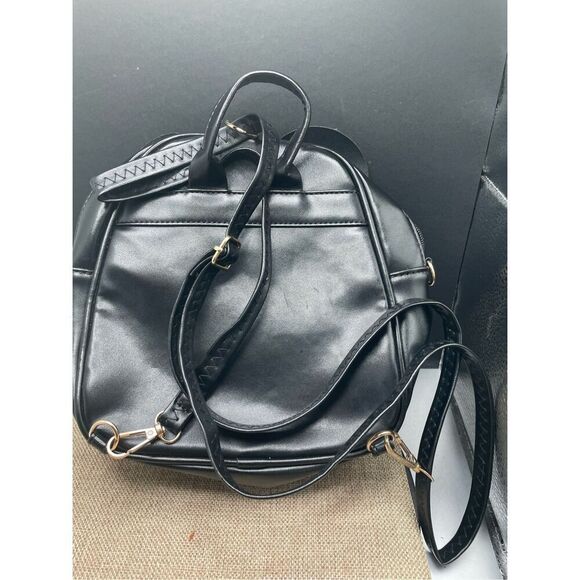 Little Minnie Mouse Bow Black Back Pack - Picture 3 of 8